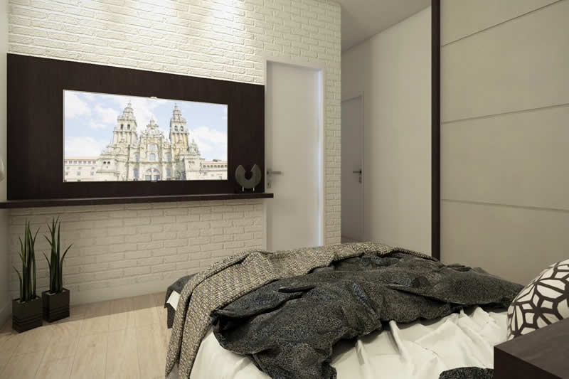 Floor plan with bedroom on the ground floor