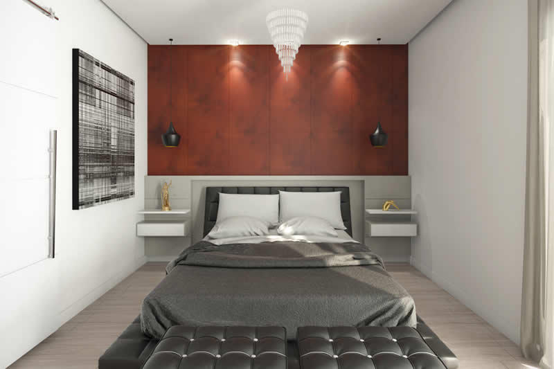 Floor plan with bedroom on the ground floor