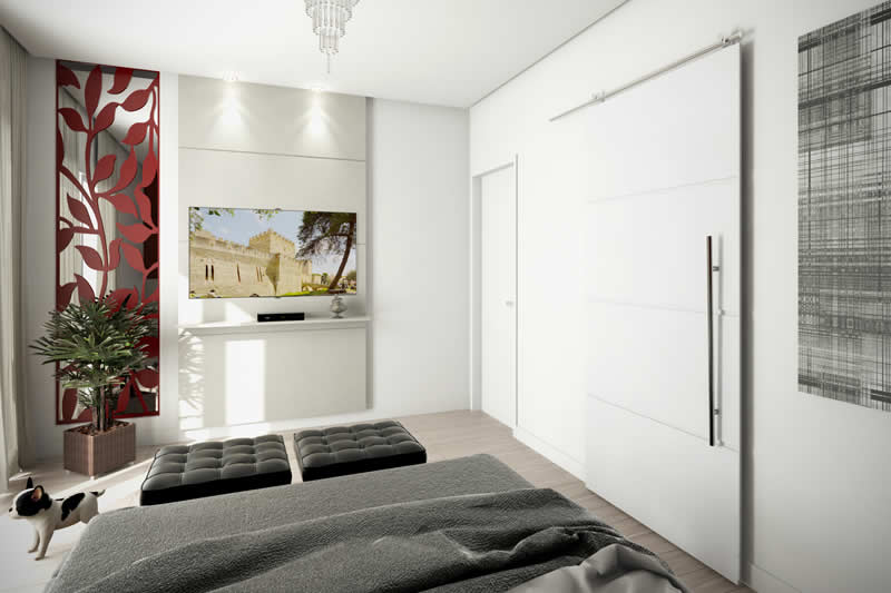 Floor plan with bedroom on the ground floor