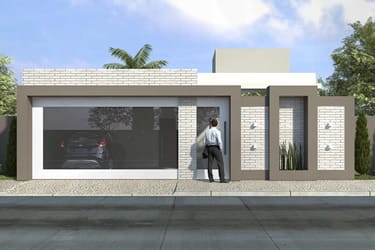 Single storey house with 3 suites