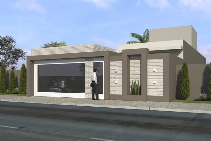 Single storey house with 3 suites
