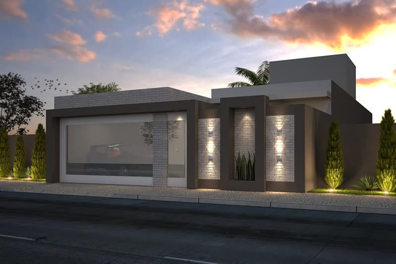 Single storey house with 3 suites