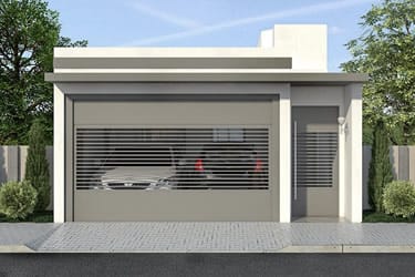 House plan with kitchen closed