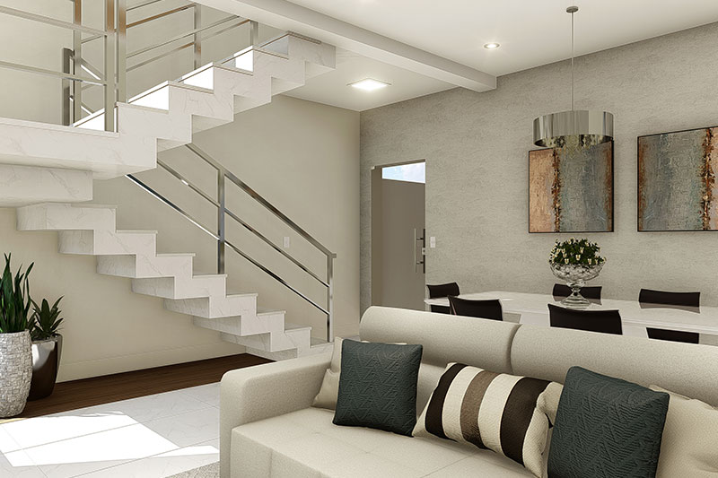 Floor plan with bedroom underneath