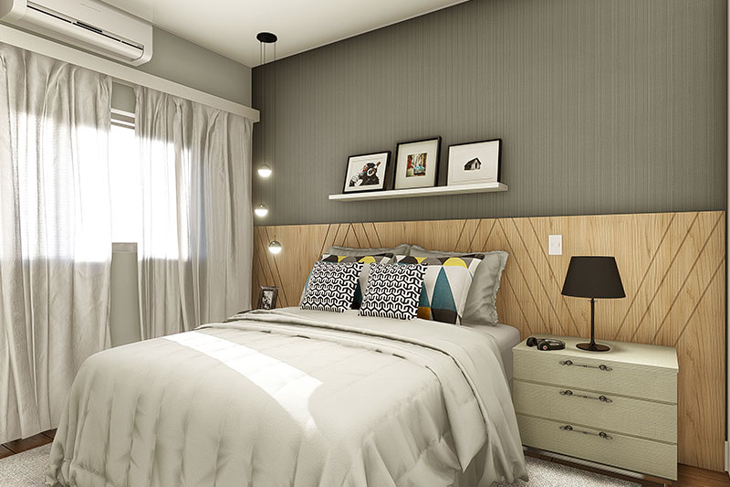 Floor plan with bedroom underneath