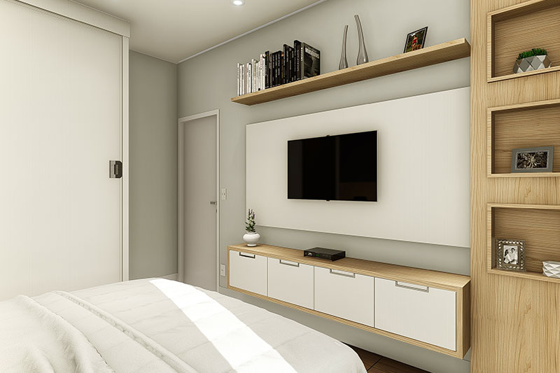 Floor plan with bedroom underneath
