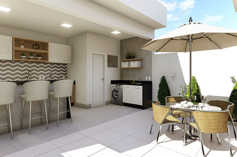 Floor plan with bedroom underneath