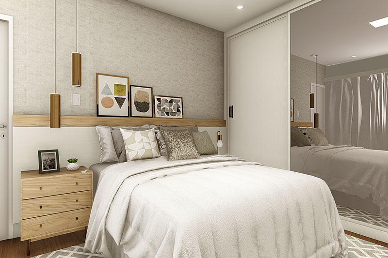 Floor plan with bedroom underneath