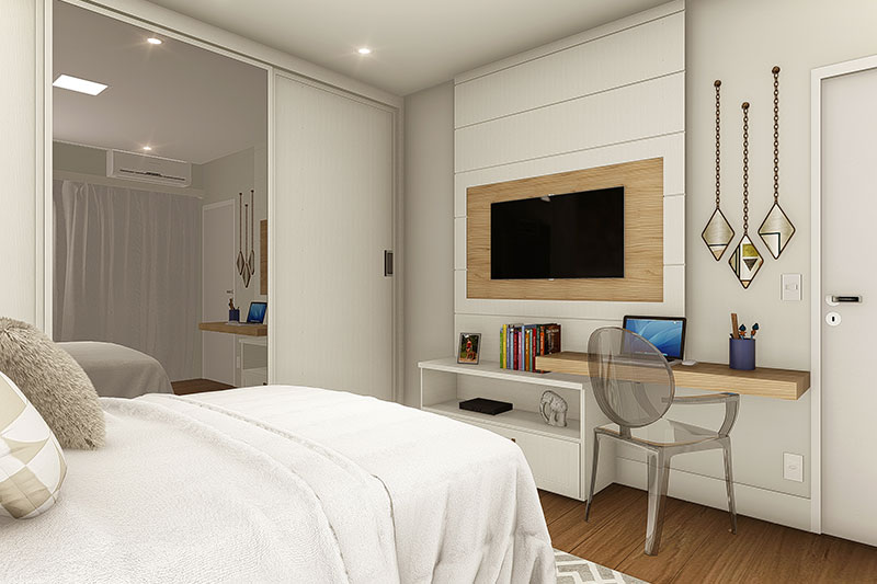 Floor plan with bedroom underneath