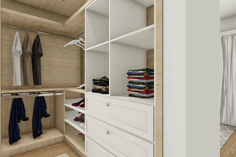 Floor plan with bedroom underneath