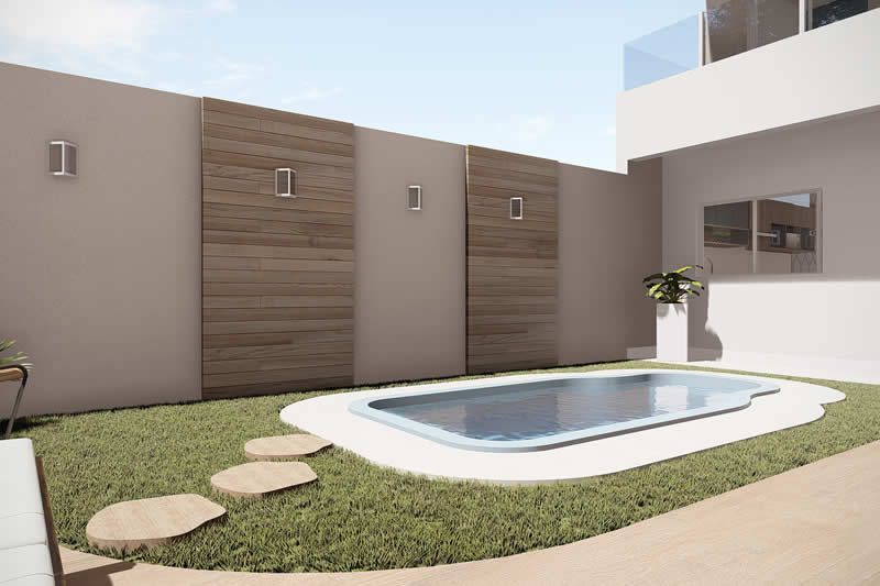 Small and modern townhouse