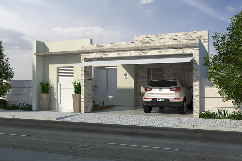 House plan with American kitchen