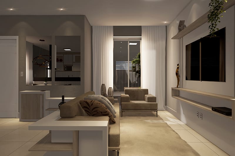 House plan with American kitchen
